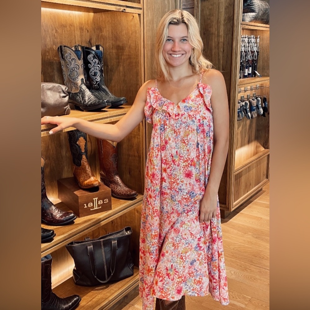 H&M Floral Dress with Ruffle